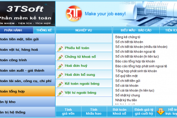 Phần Mềm Hỗ Trợ Kế Toán 3TSoft (Update 20/05/2018)