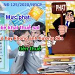 Nghị Định 125/2020/NĐ-CP về việc xử phạt vi phạm hành chính về thuế, hóa đơn