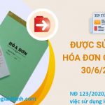 Nghị định 123/2020/NĐ-CP Quy định về Hóa Đơn, Chứng từ, sử dụng hóa đơn giấy